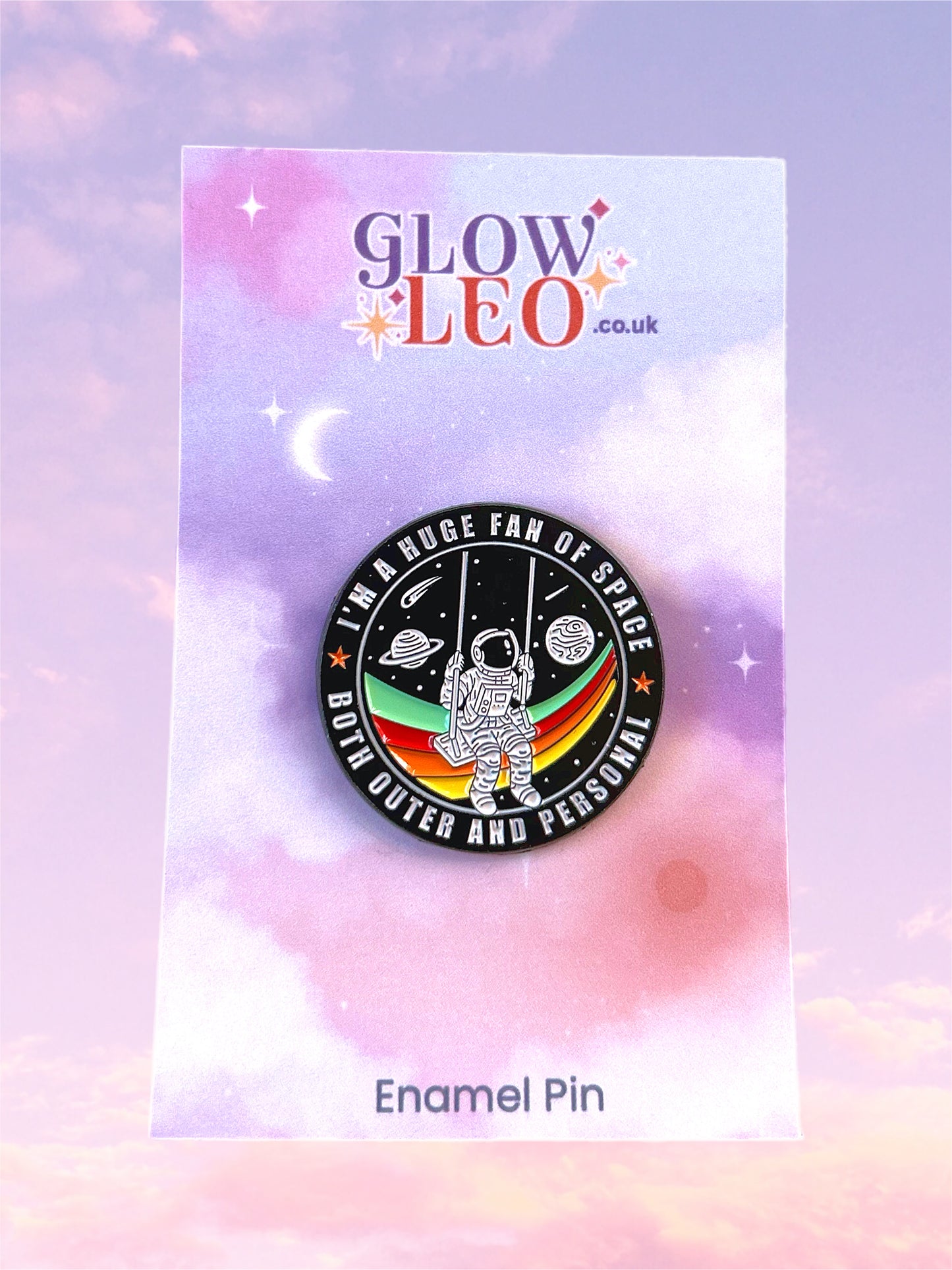 Fan Of Space Enamel Pin