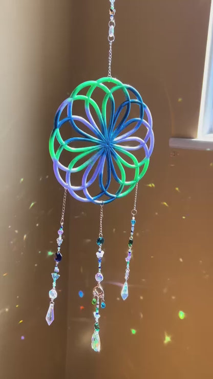 Aurora Spiral Sun Catcher